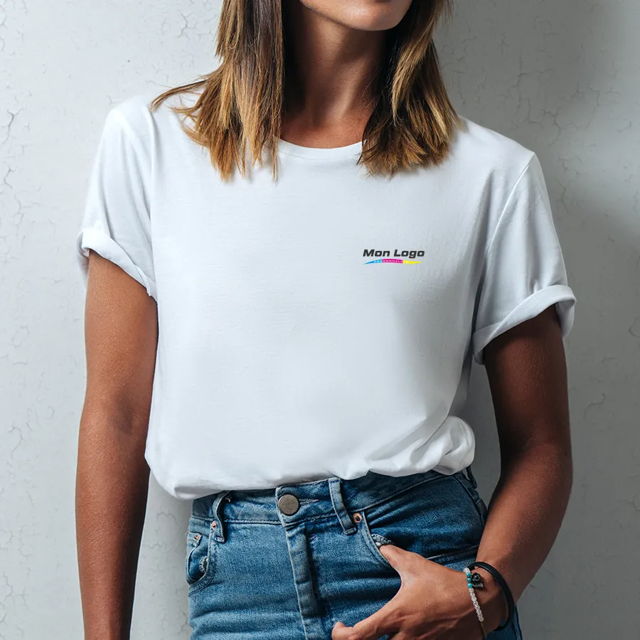 impression personnalisé logo coeur petit format DTF Hey Guapa